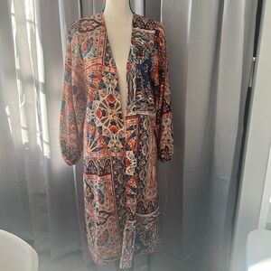 Lily Multicolor Patterned Kimono